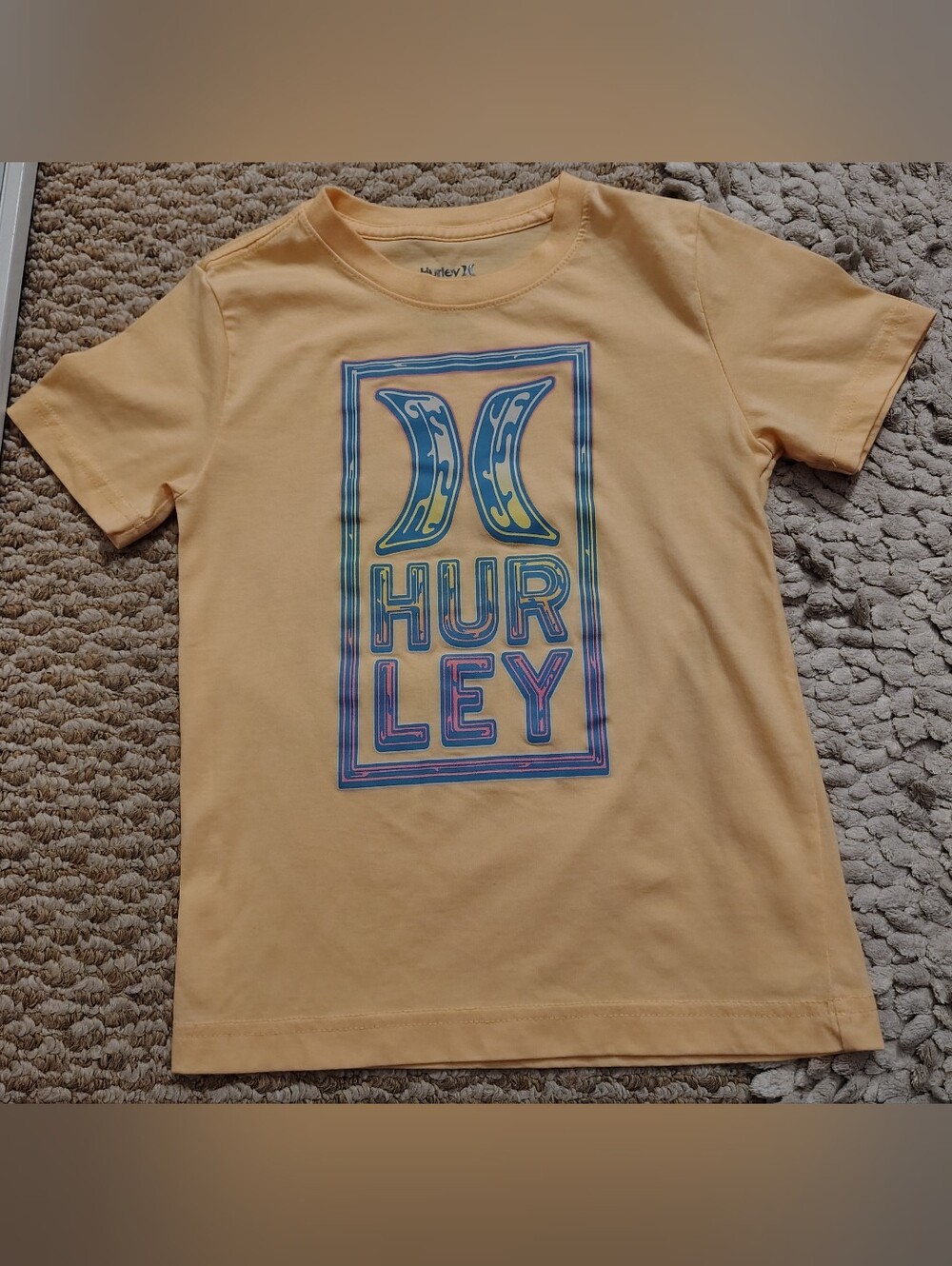 (2)Hurley Kids Logo Tee & Jean Shorts